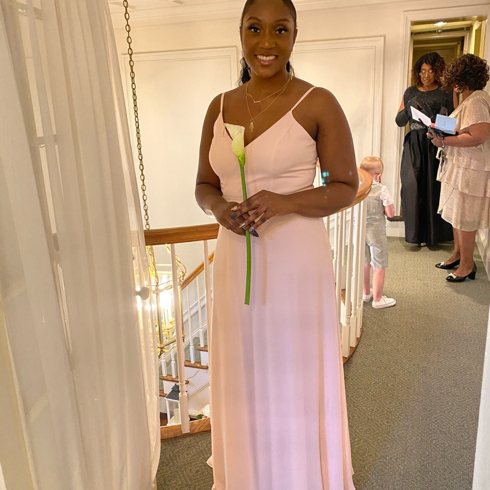 David’s Bridal Bridesmaid’s Dress in Petal